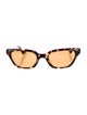 KHIATE X OLIVER PEOPLES Cat-Eye Tinted Sunglasses