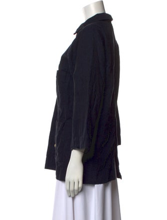 Ilana Kohn Printed Three-Quarter Sleeve Button-Up Top