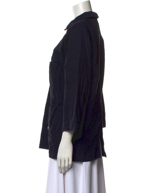 Ilana Kohn Printed Three-Quarter Sleeve Button-Up Top