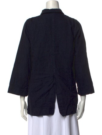 Ilana Kohn Printed Three-Quarter Sleeve Button-Up Top