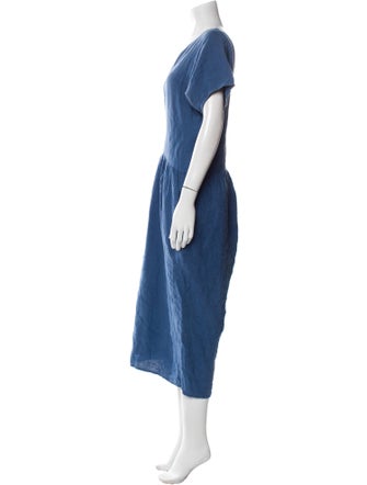 Ilana Kohn Linen Scoop Neck Jumpsuit