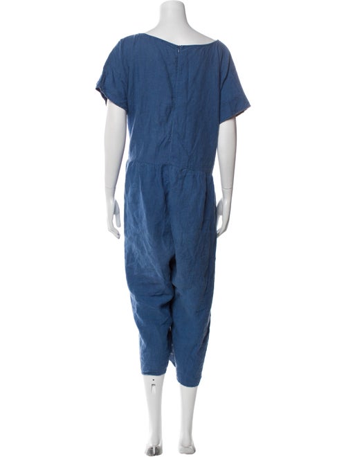 Ilana Kohn Linen Scoop Neck Jumpsuit