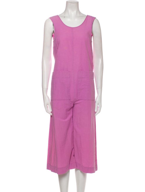 Ilana Kohn Linen Scoop Neck Jumpsuit