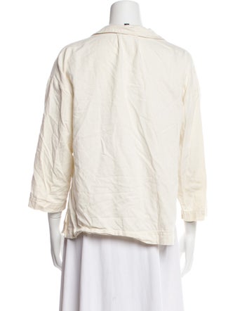 Ilana Kohn Three-Quarter Sleeve Button-Up Top