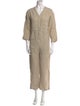 Ilana Kohn Linen V-Neck Jumpsuit