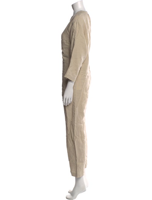Ilana Kohn Linen V-Neck Jumpsuit