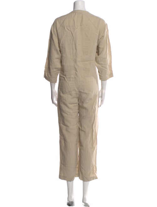 Ilana Kohn Linen V-Neck Jumpsuit
