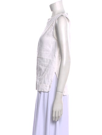 Ilana Kohn Linen Bateau Neckline Top