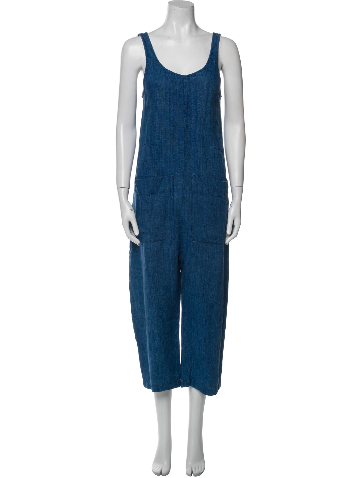 Ilana Kohn Linen Scoop Neck Jumpsuit