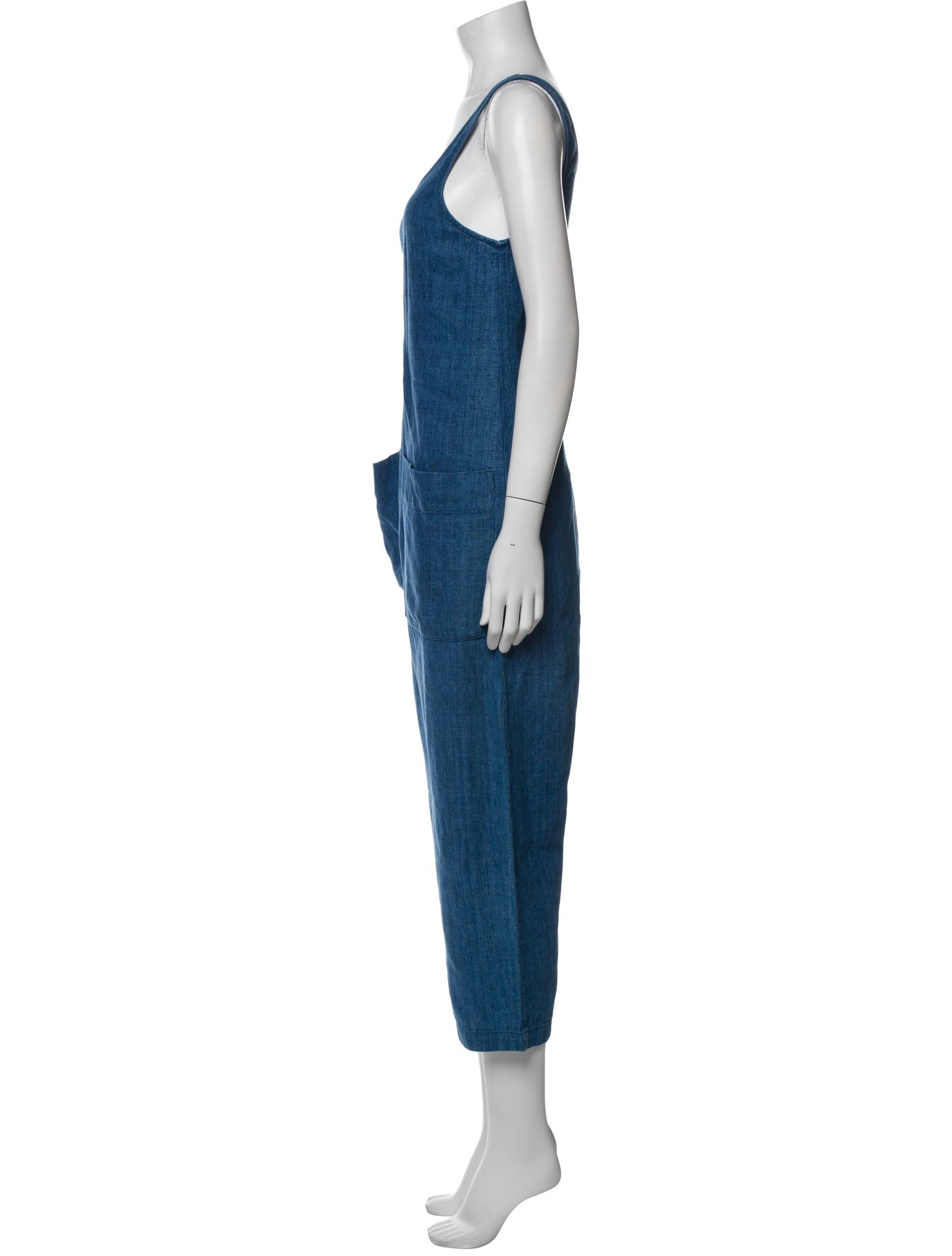 Ilana Kohn Linen Scoop Neck Jumpsuit