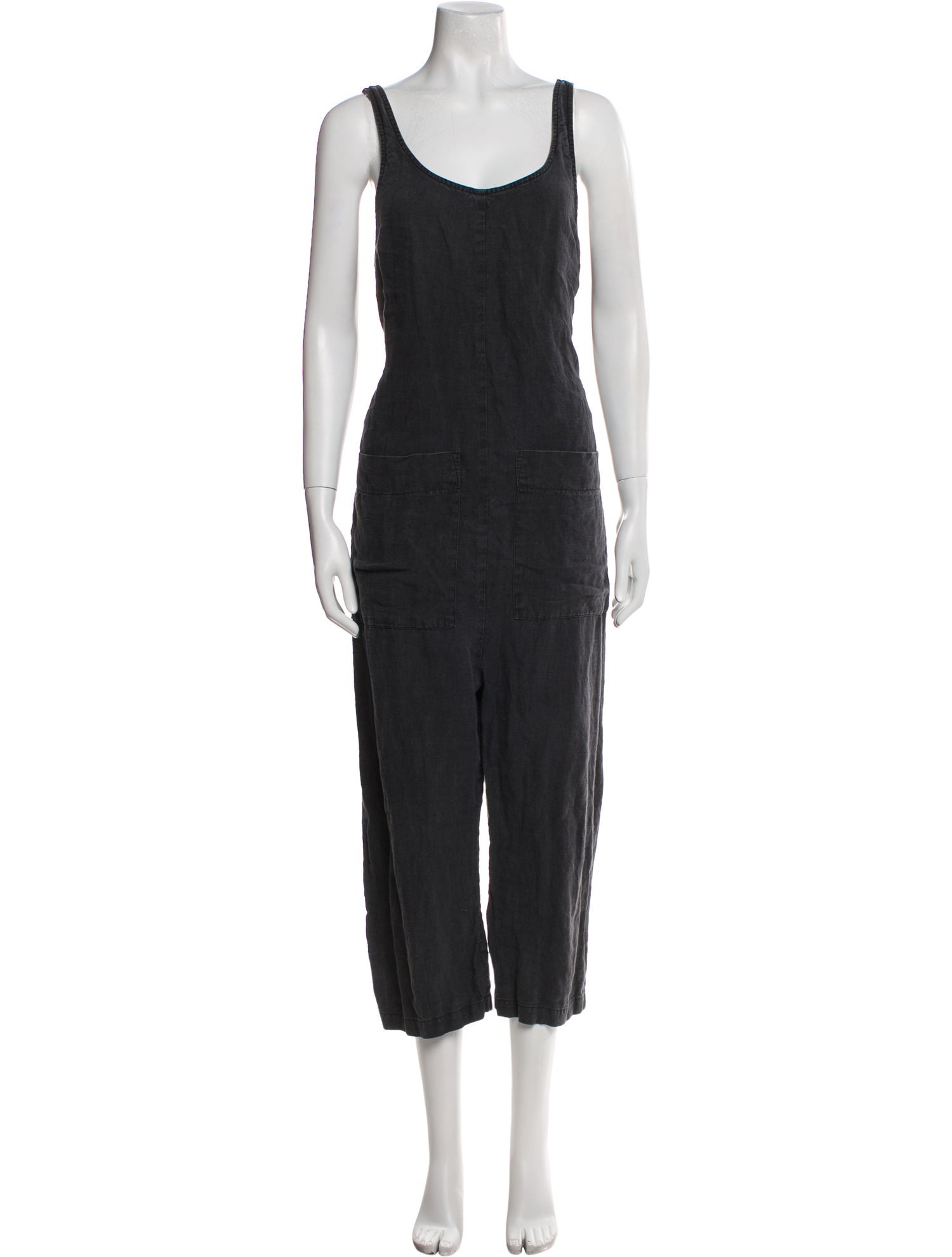 Ilana Kohn Linen Scoop Neck Jumpsuit