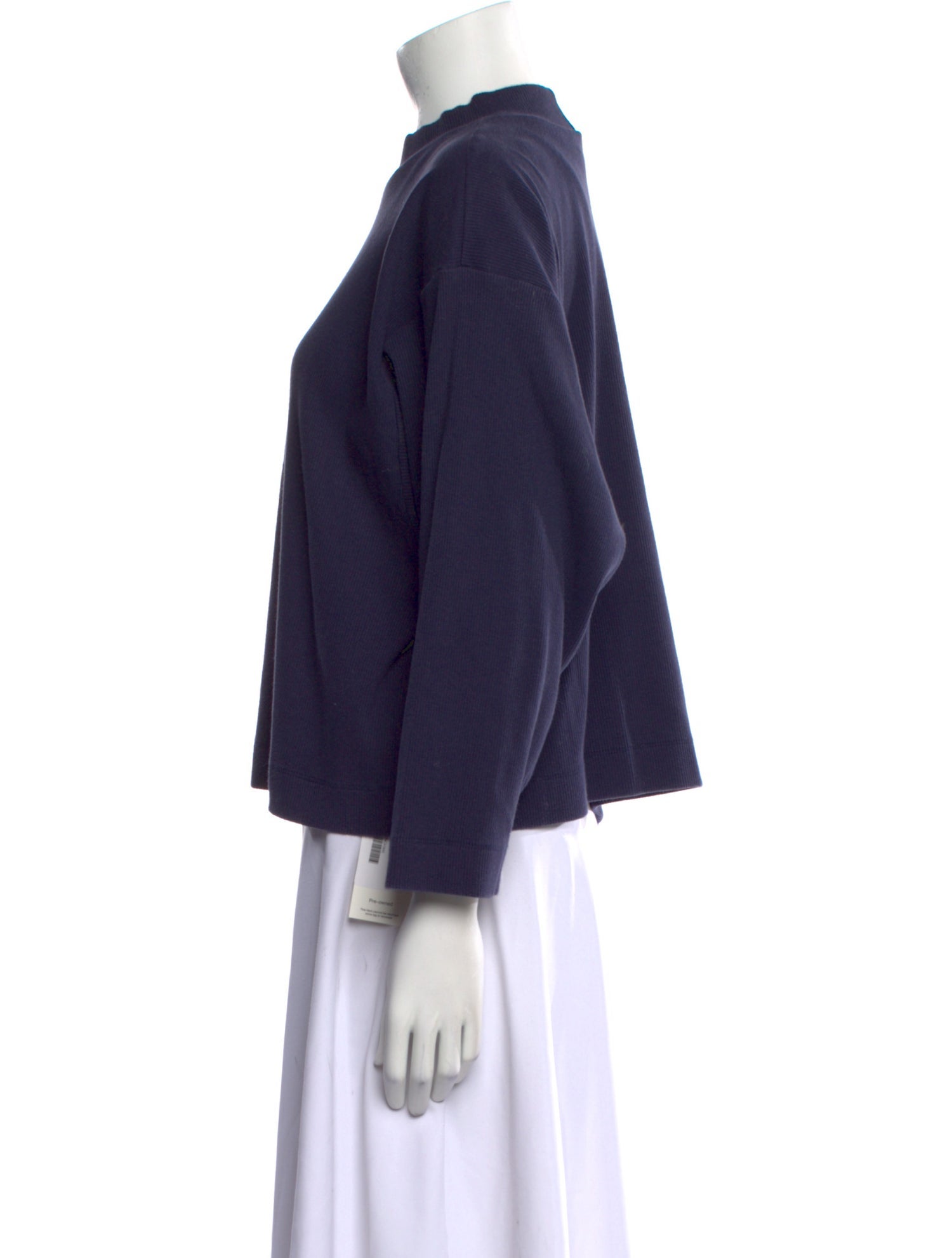 Ilana Kohn Mock Neck Three-Quarter Sleeve Sweatshirt