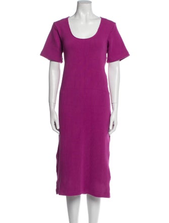 Ilana Kohn Scoop Neck Midi Length Dress