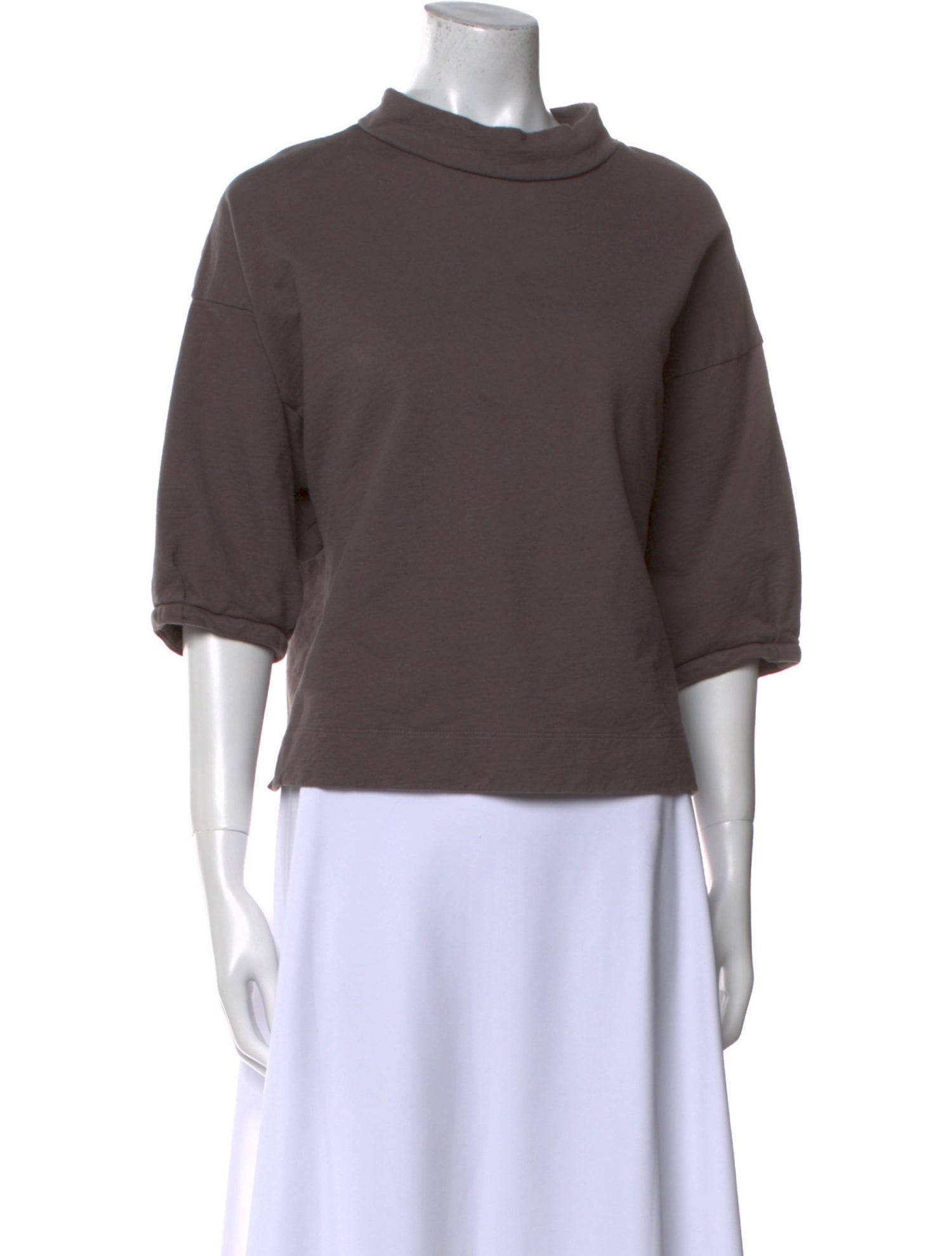Ilana Kohn Cowl Neck Three-Quarter Sleeve Sweatshirt