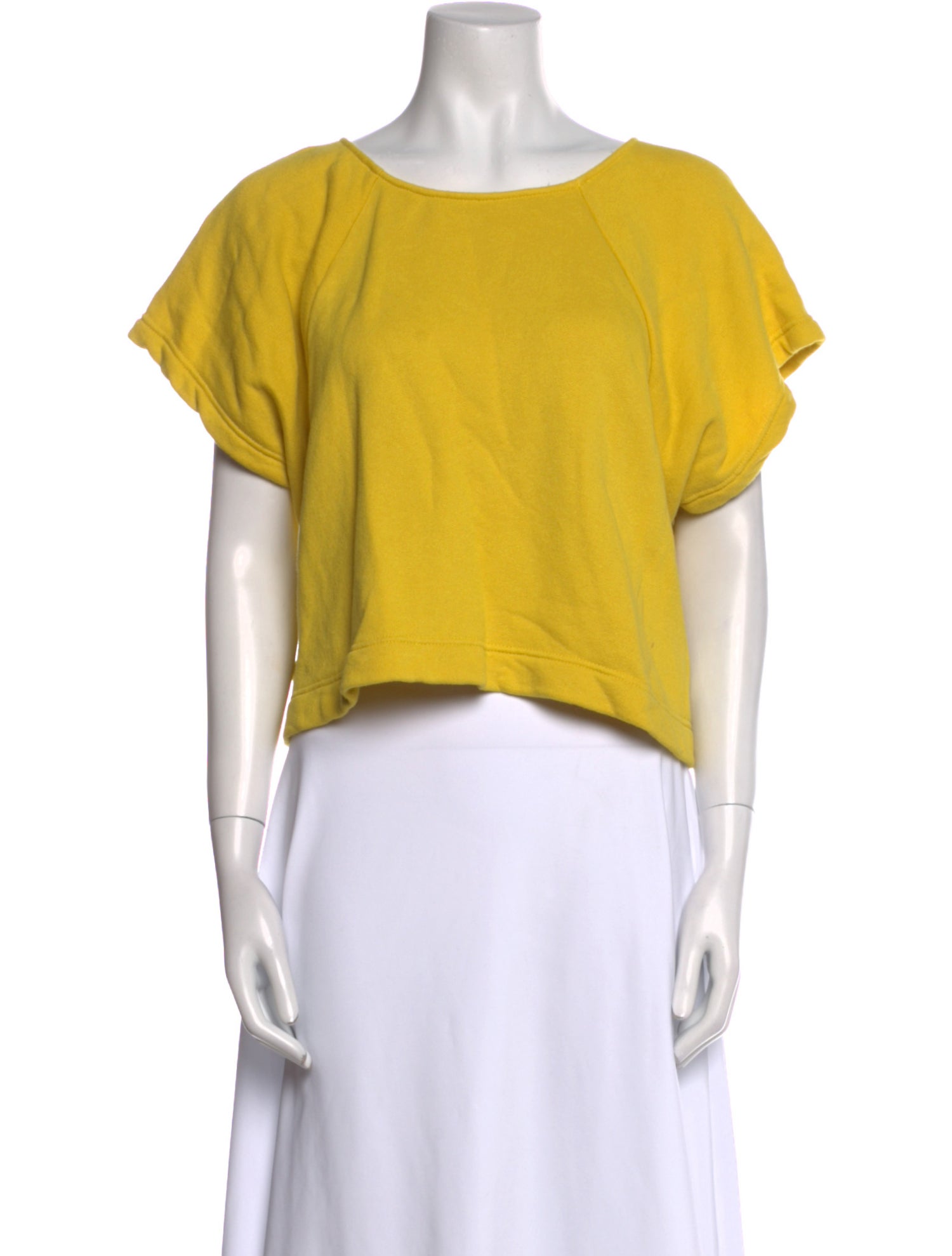 Ilana Kohn Scoop Neck Short Sleeve Crop Top