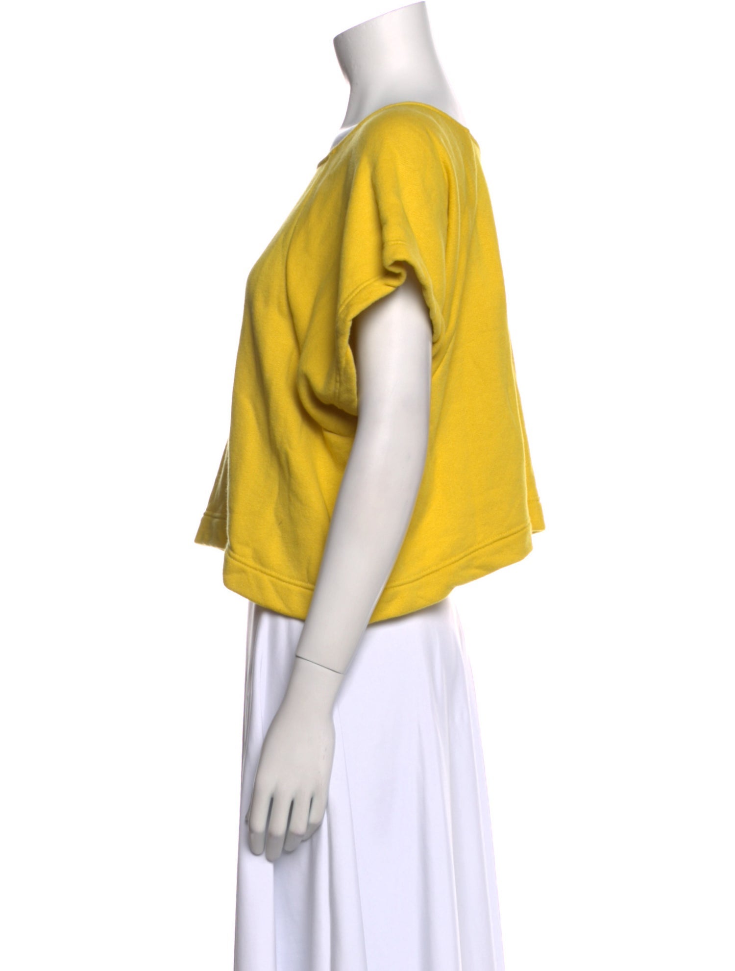 Ilana Kohn Scoop Neck Short Sleeve Crop Top