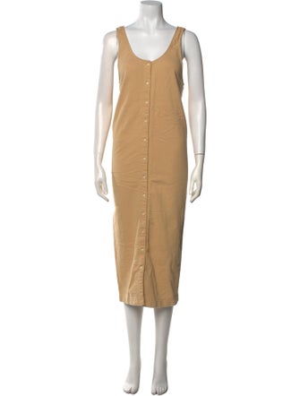 Ilana Kohn Scoop Neck Midi Length Dress