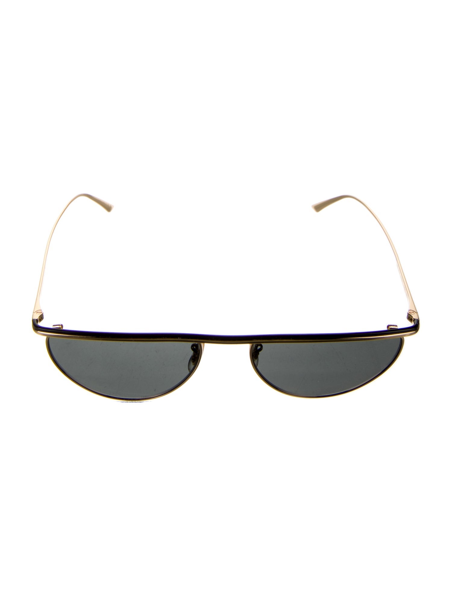 Khaite X Oliver People Aviator Mirrored Sunglasses