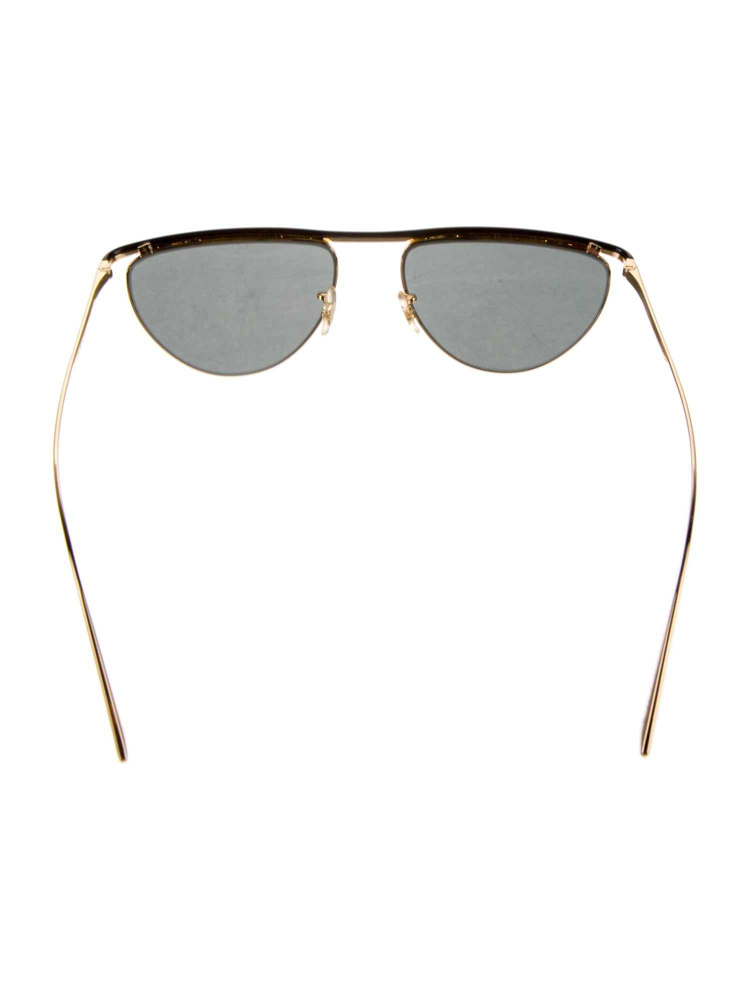 Khaite X Oliver People Aviator Mirrored Sunglasses