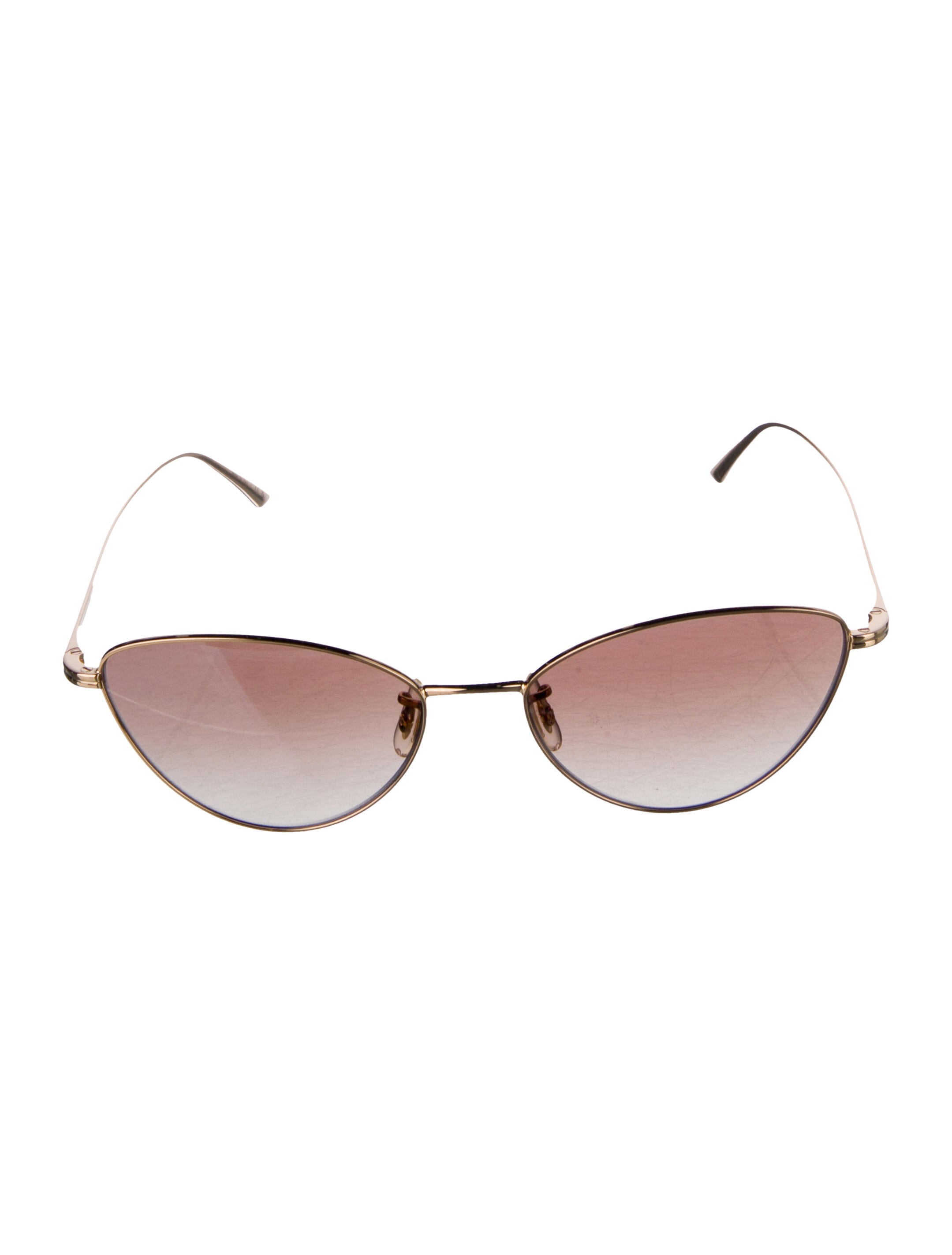 Khaite X Oliver People Cat-Eye Gradient Sunglasses