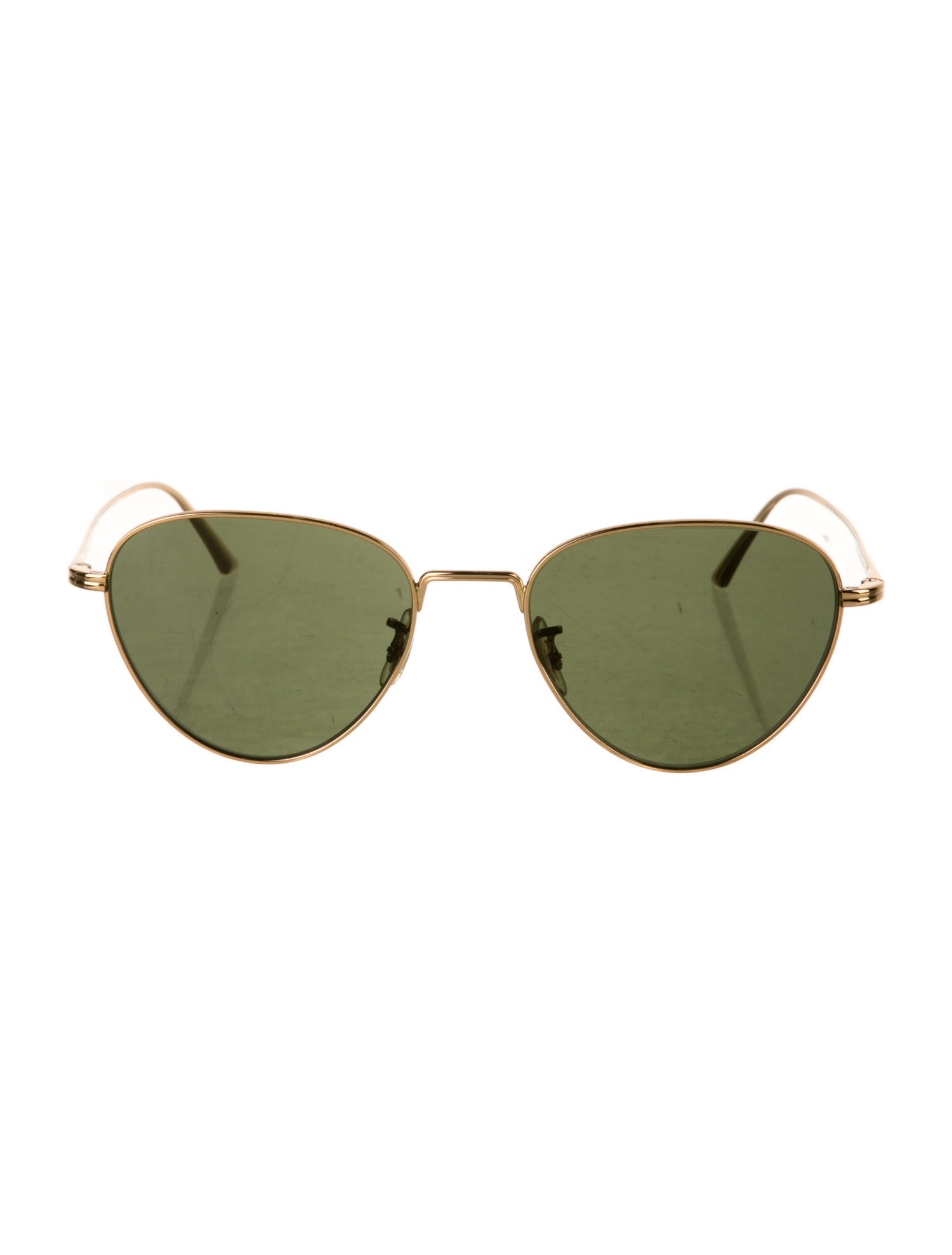 Khaite X Oliver People Aviator Mirrored Sunglasses