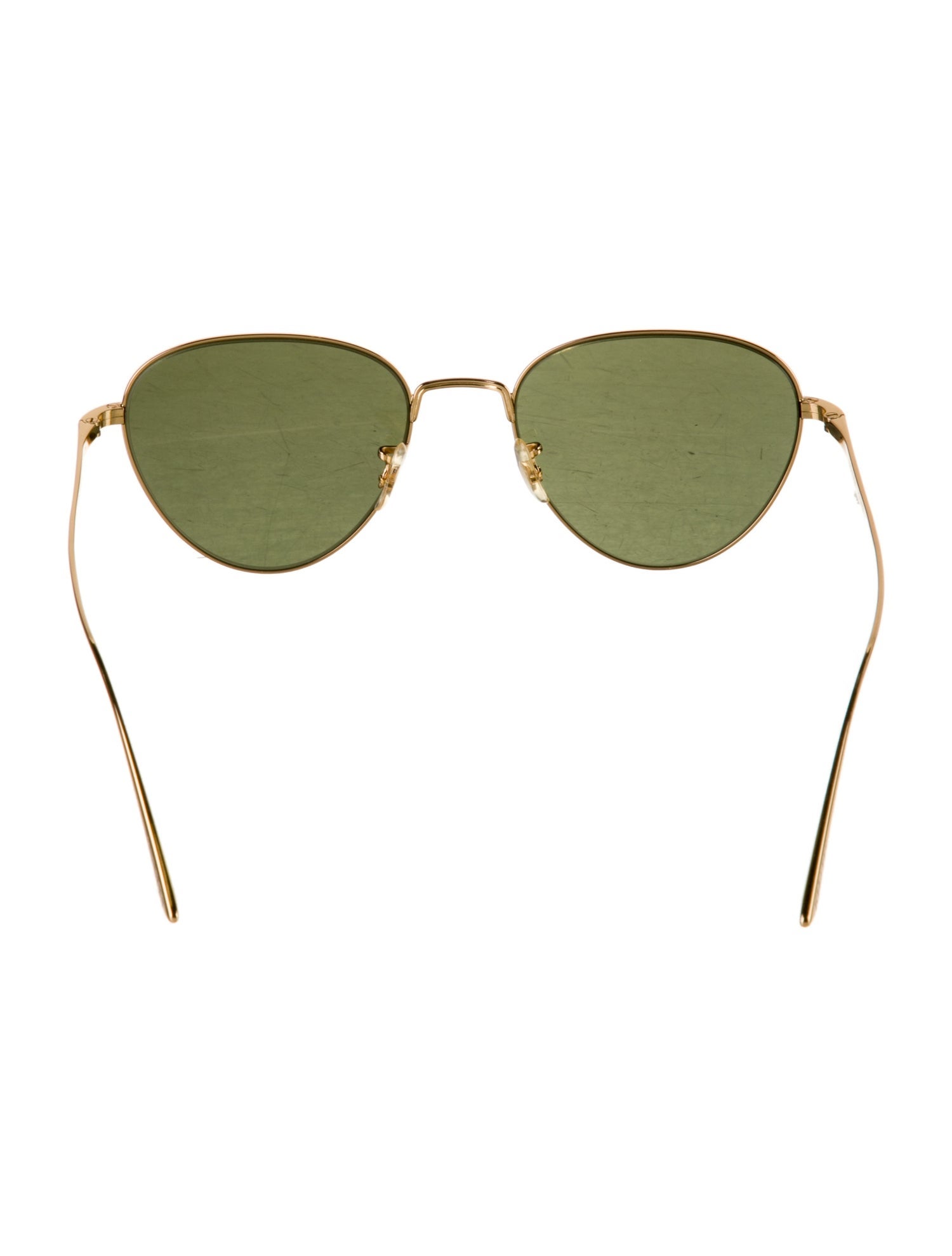 Khaite X Oliver People Aviator Mirrored Sunglasses