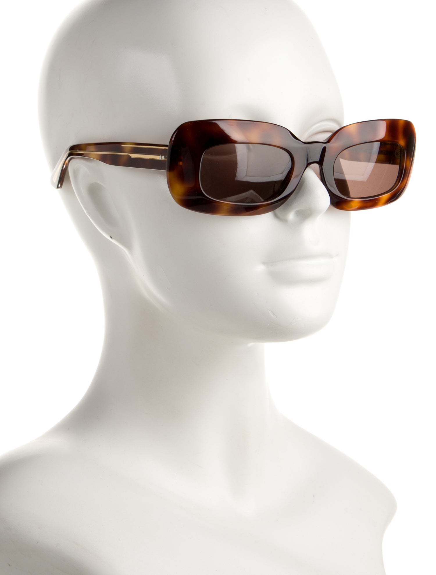 Khaite X Oliver People Square Tinted Sunglasses