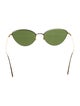 Khaite X Oliver People Cat-Eye Tinted Sunglasses