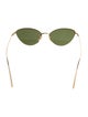 Khaite X Oliver People Cat-Eye Tinted Sunglasses