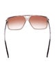 Khaite X Oliver People Aviator Gradient Sunglasses