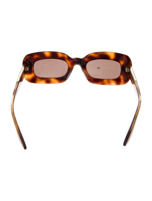 Khaite X Oliver People Quilted CC Square Sunglasses