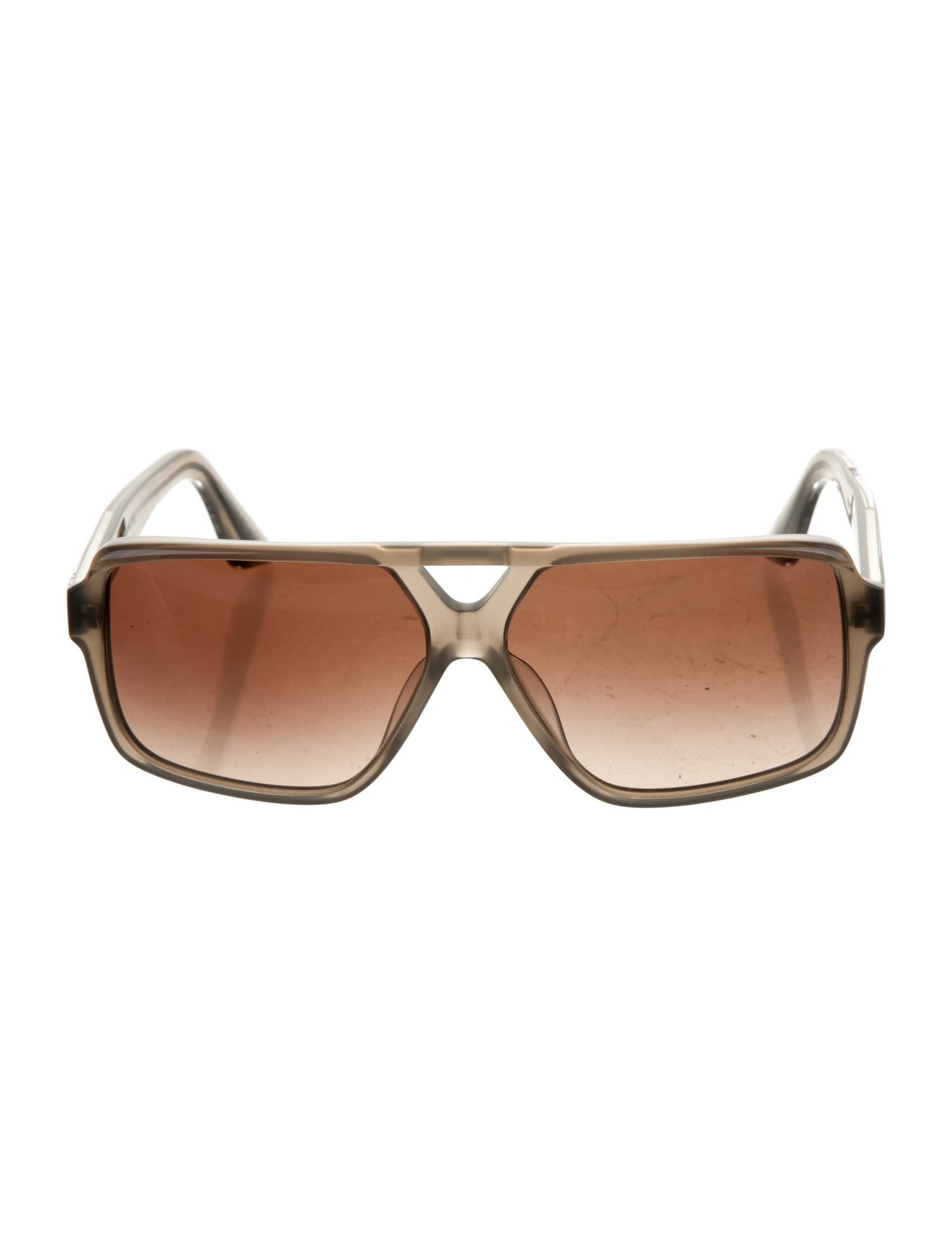 Khaite X Oliver People Square Gradient Sunglasses