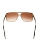 Khaite X Oliver People Square Gradient Sunglasses
