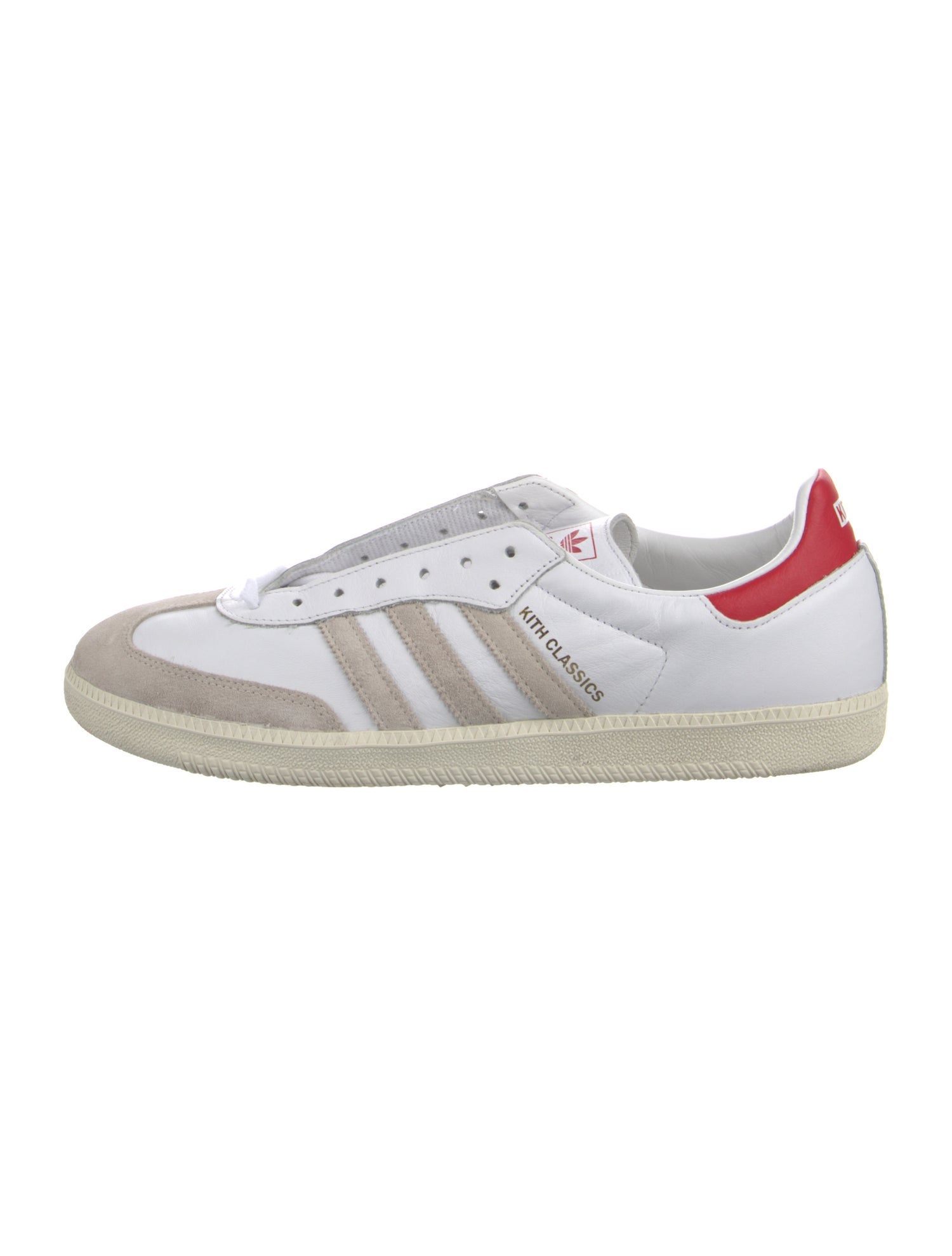 KITH x Adidas Samba OG 'White Red' Sneakers