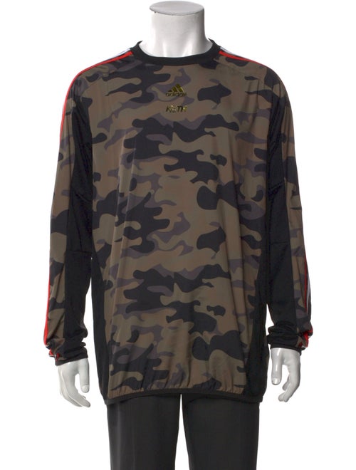KITH x Adidas Camouflage Print Crew Neck Henley