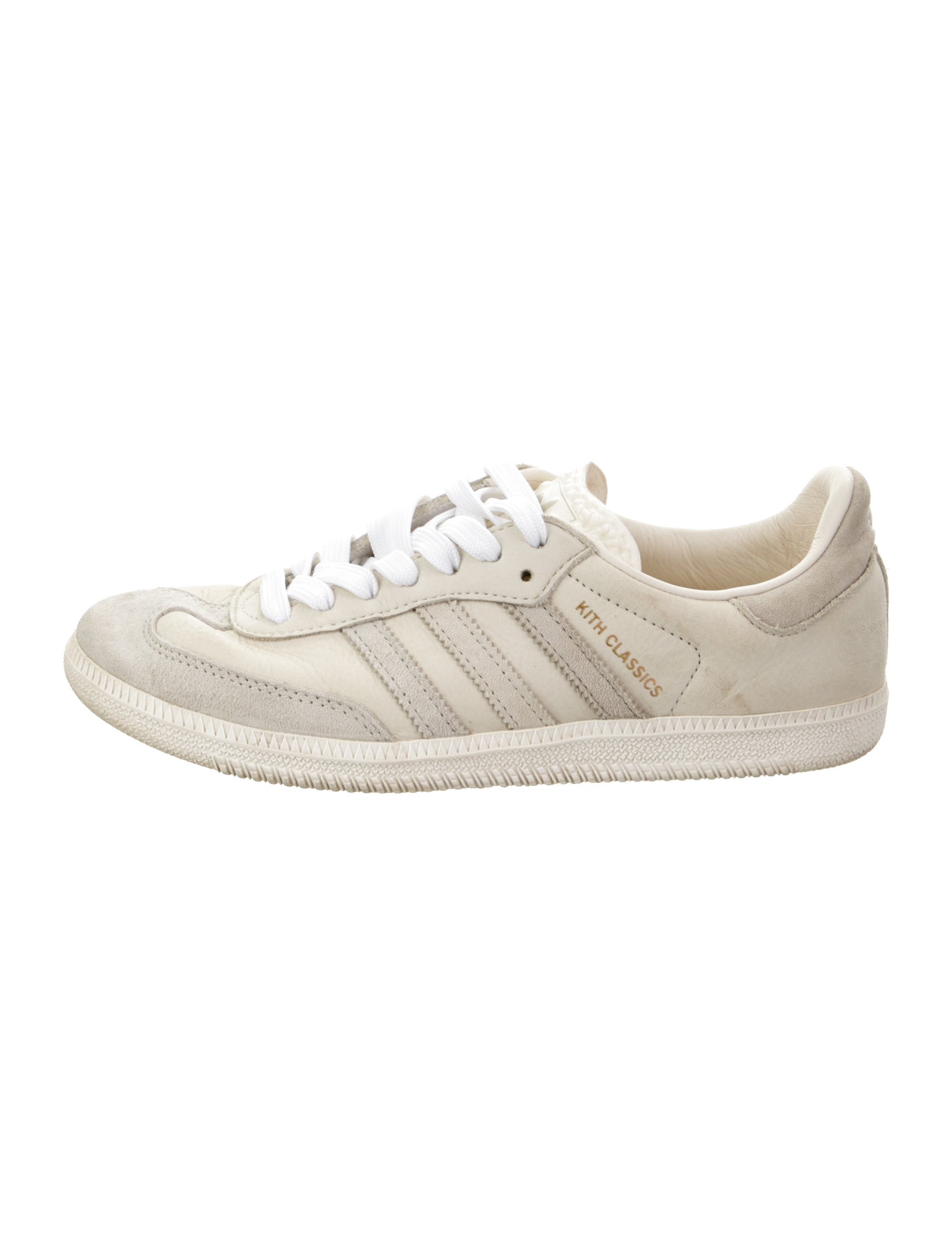KITH x Adidas Leather Colorblock Pattern Sneakers