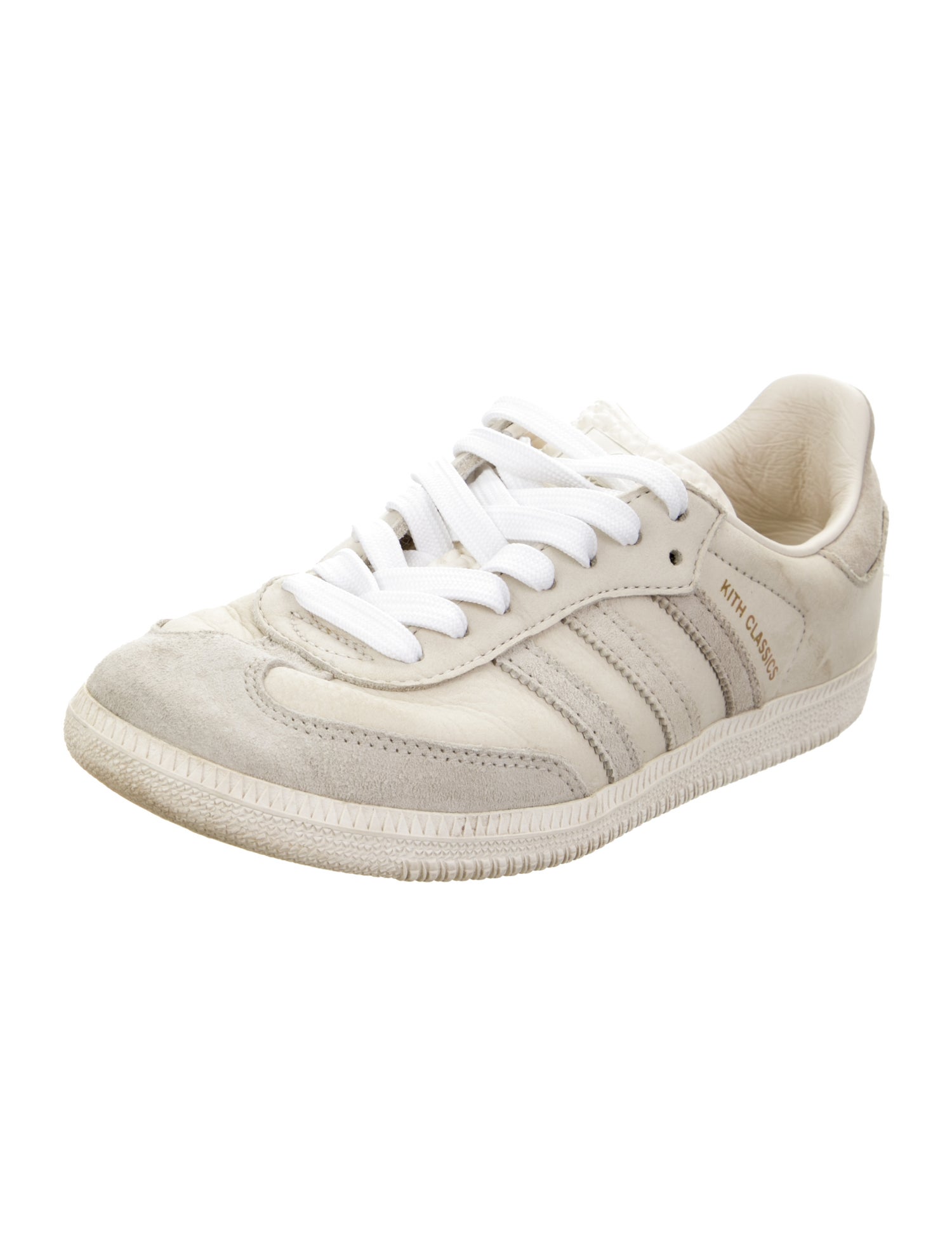 KITH x Adidas Leather Colorblock Pattern Sneakers
