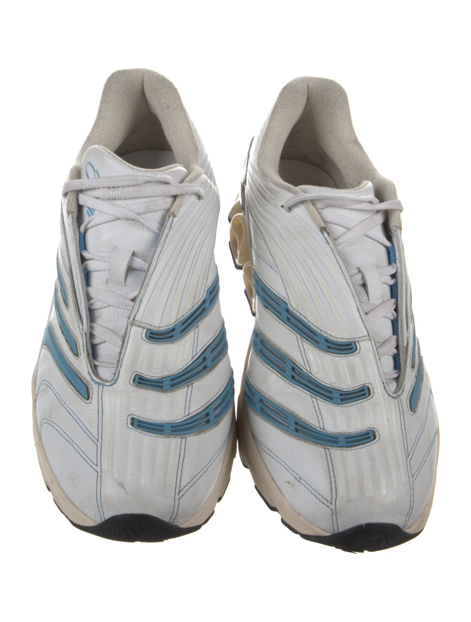 KITH x Adidas Leather Striped Athletic Sneakers