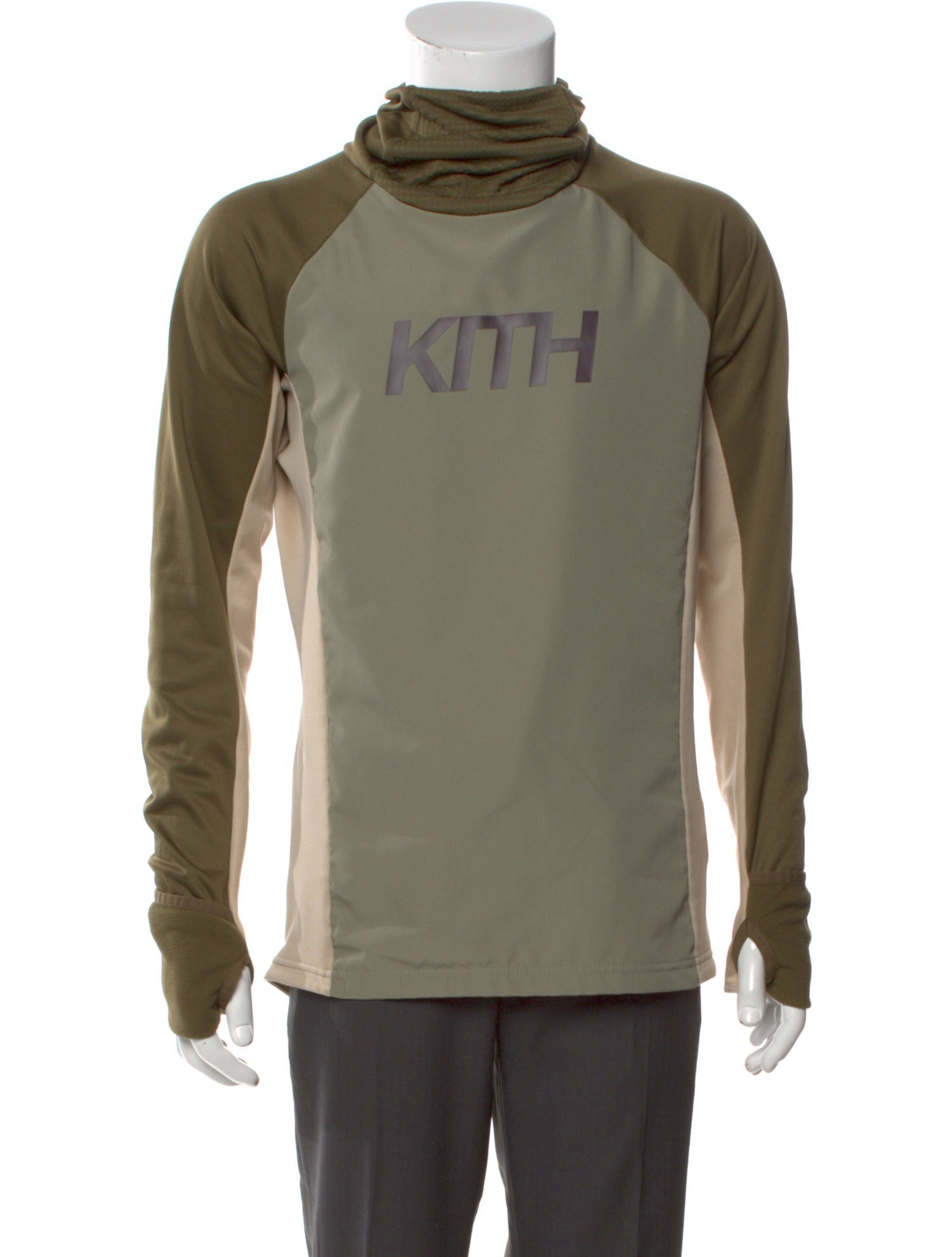 KITH x Adidas Graphic Print Cowl Neck Sweatshirt
