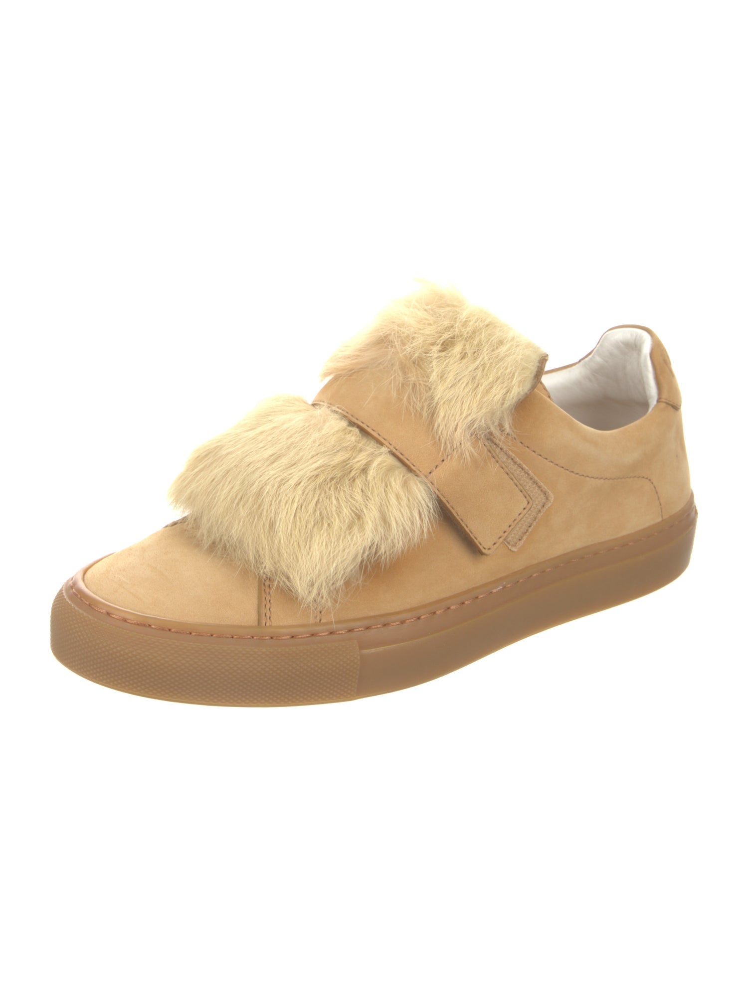 Koio Collective Suede Fur Trim Sneakers