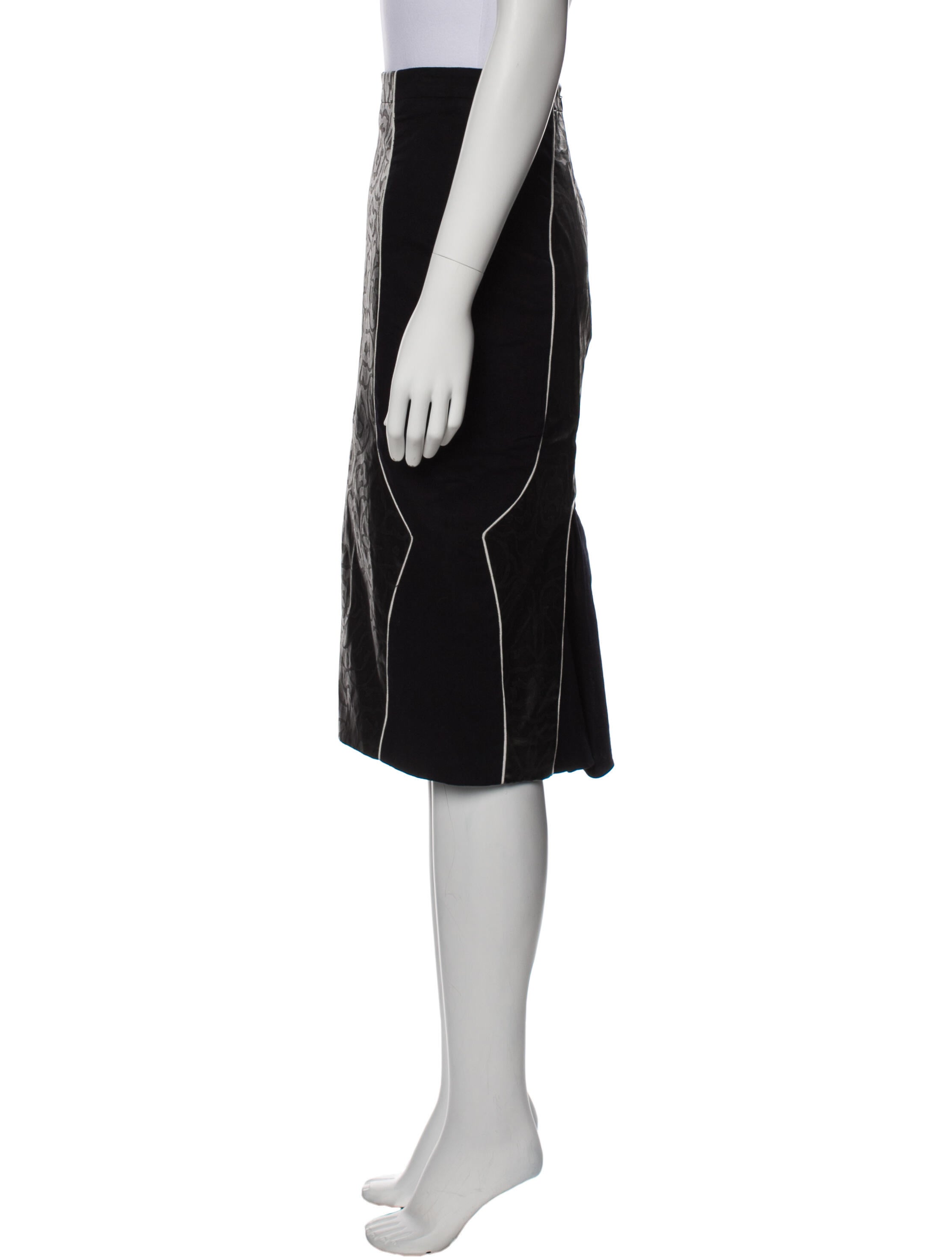 Katharine Kidd Pleated Accents Knee-Length Skirt w/ Tags