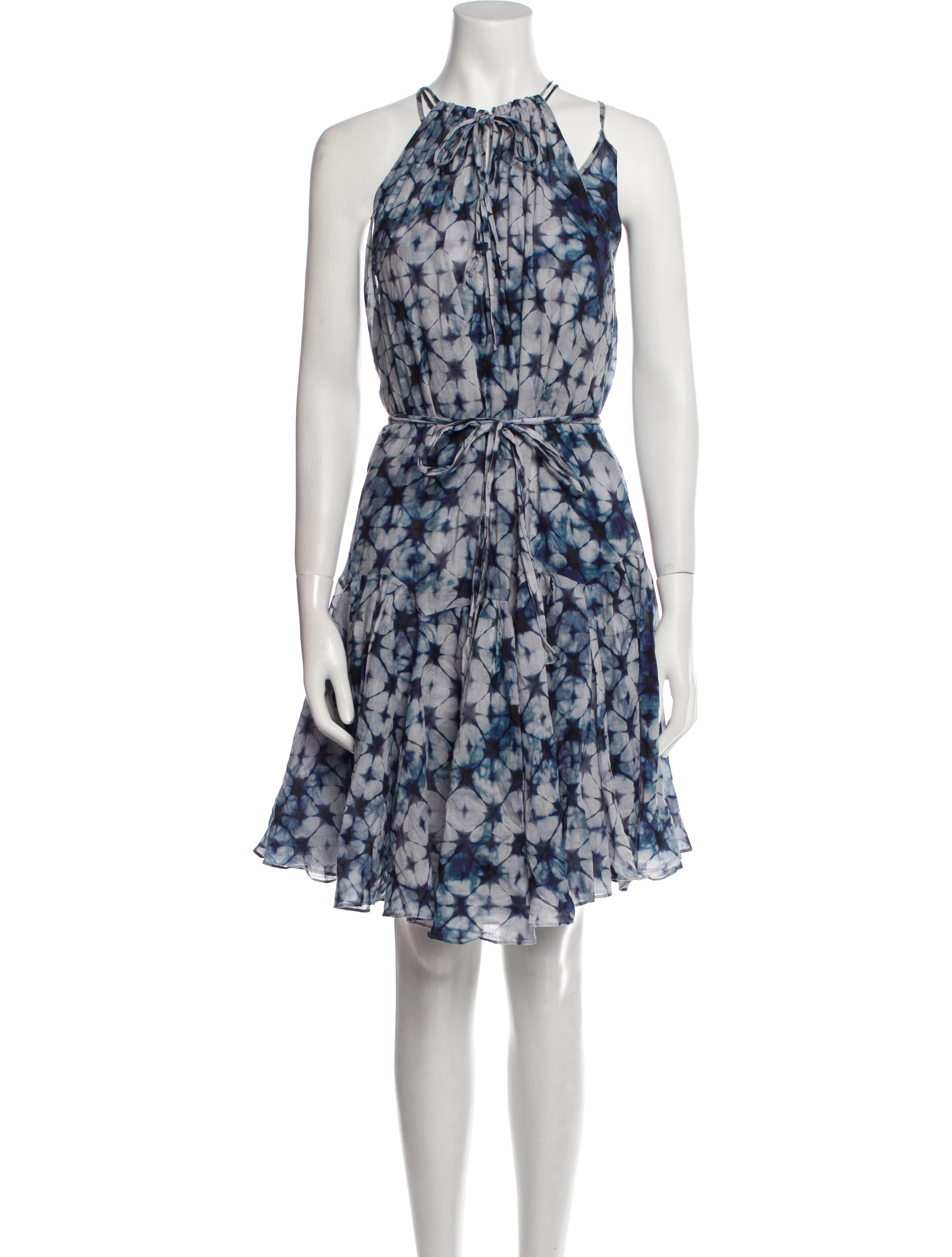 Katharine Kidd Tie-Dye Print Knee-Length Dress