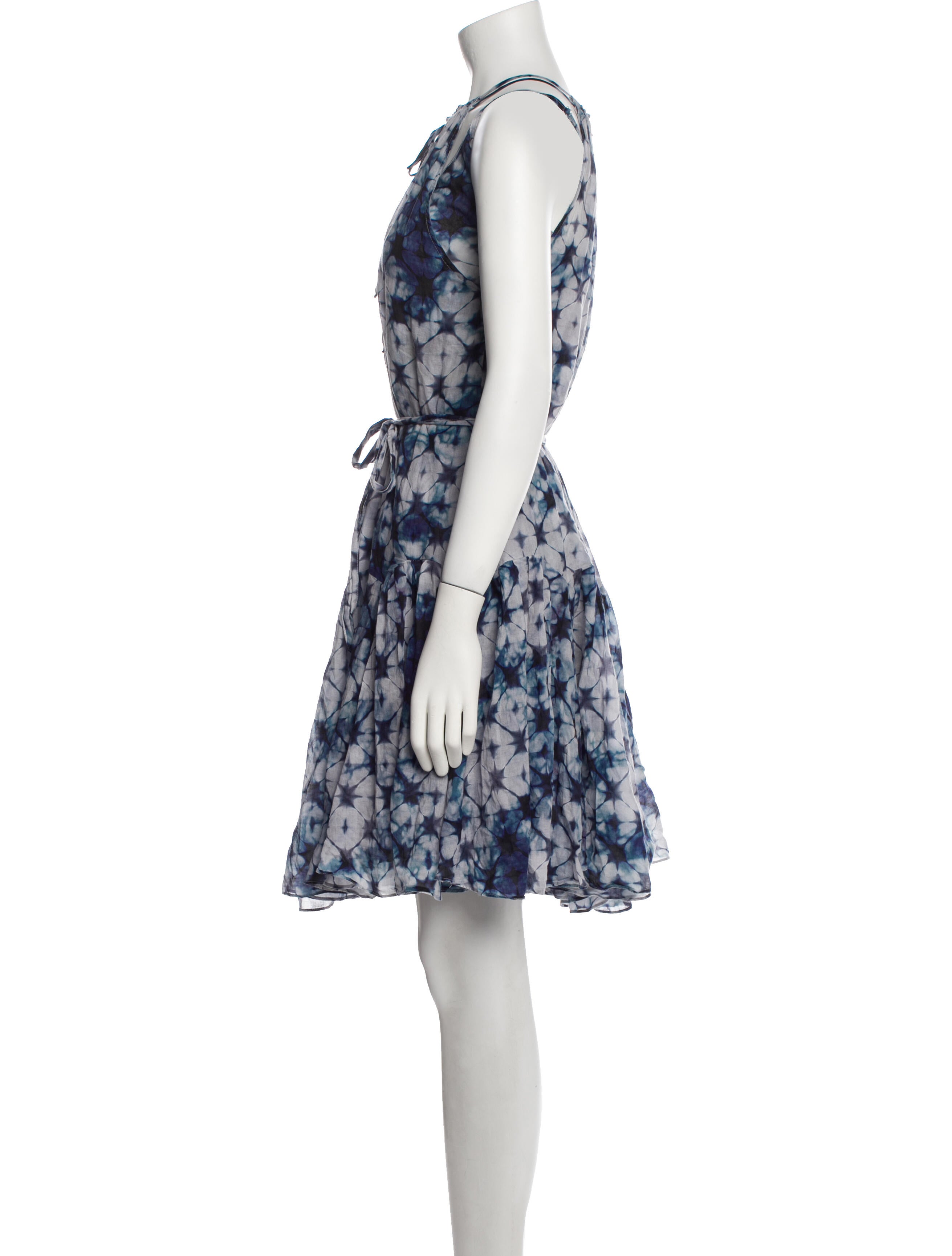 Katharine Kidd Tie-Dye Print Knee-Length Dress