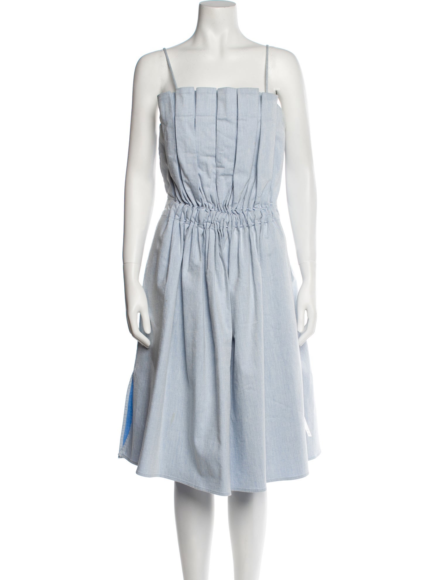 Katharine Kidd Square Neckline Midi Length Dress