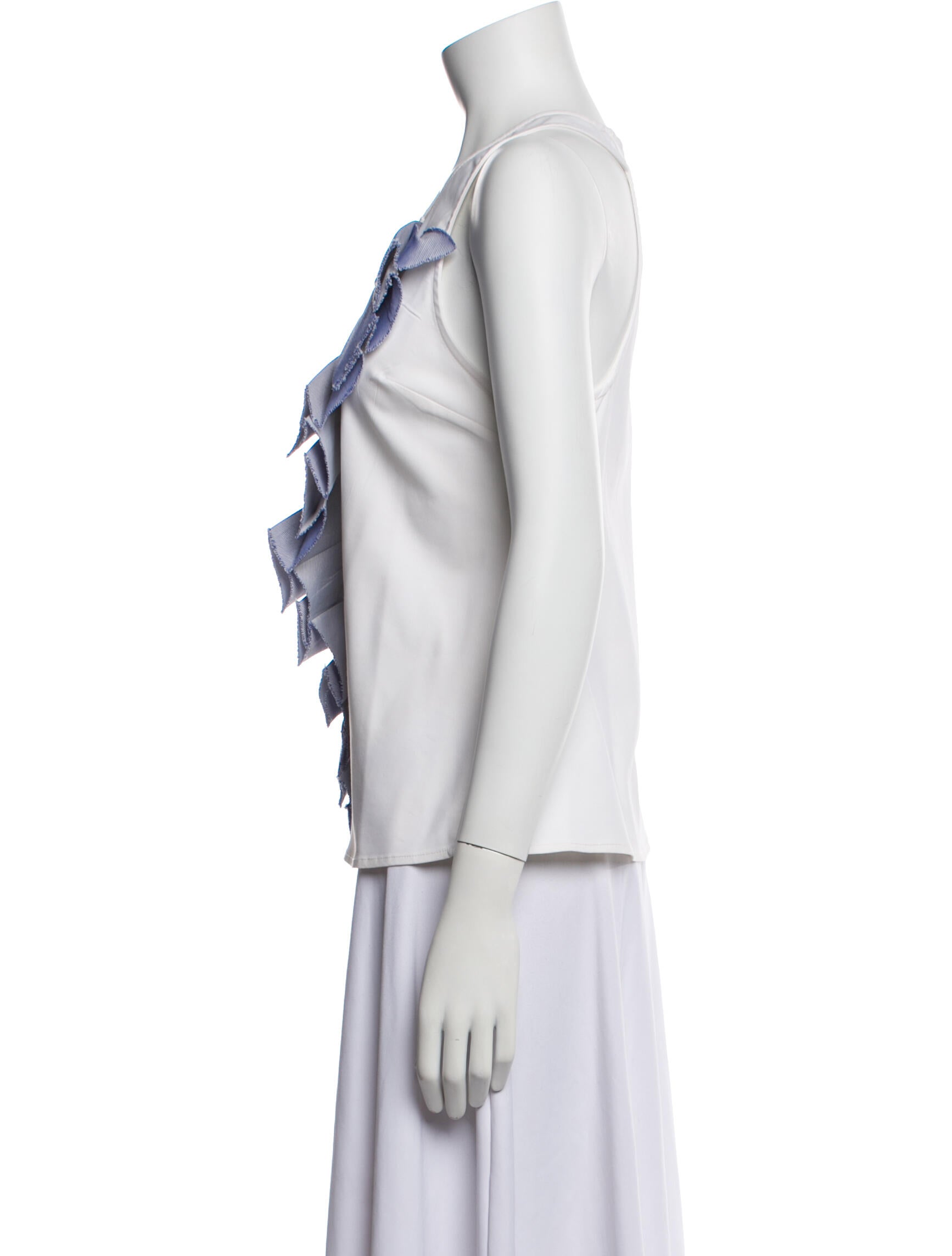 Katharine Kidd Striped One-Shoulder Top