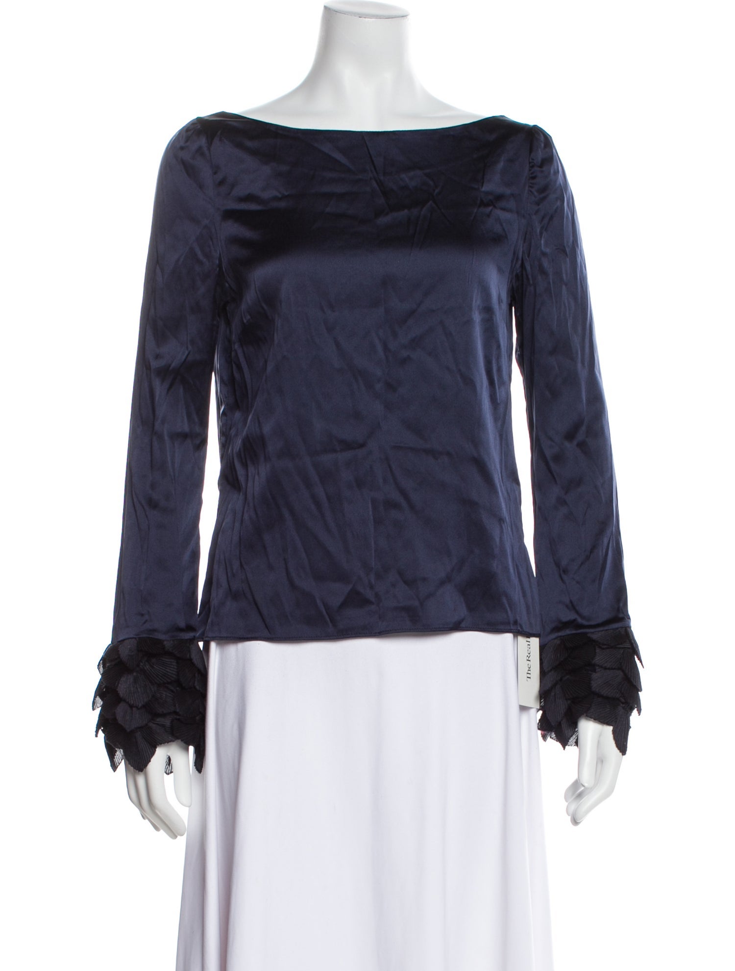 Katharine Kidd Silk Off-The-Shoulder Blouse