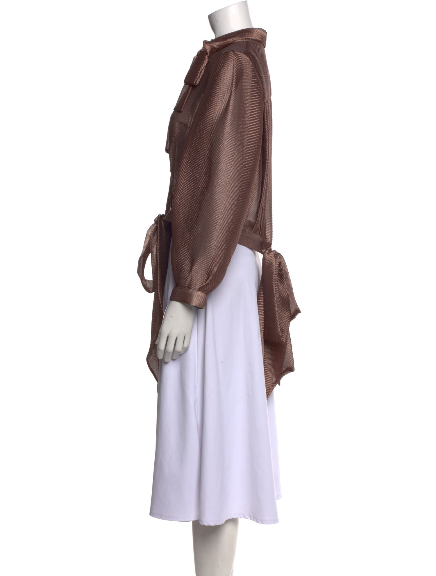 Katharine Kidd Silk Mock Neck Tunic