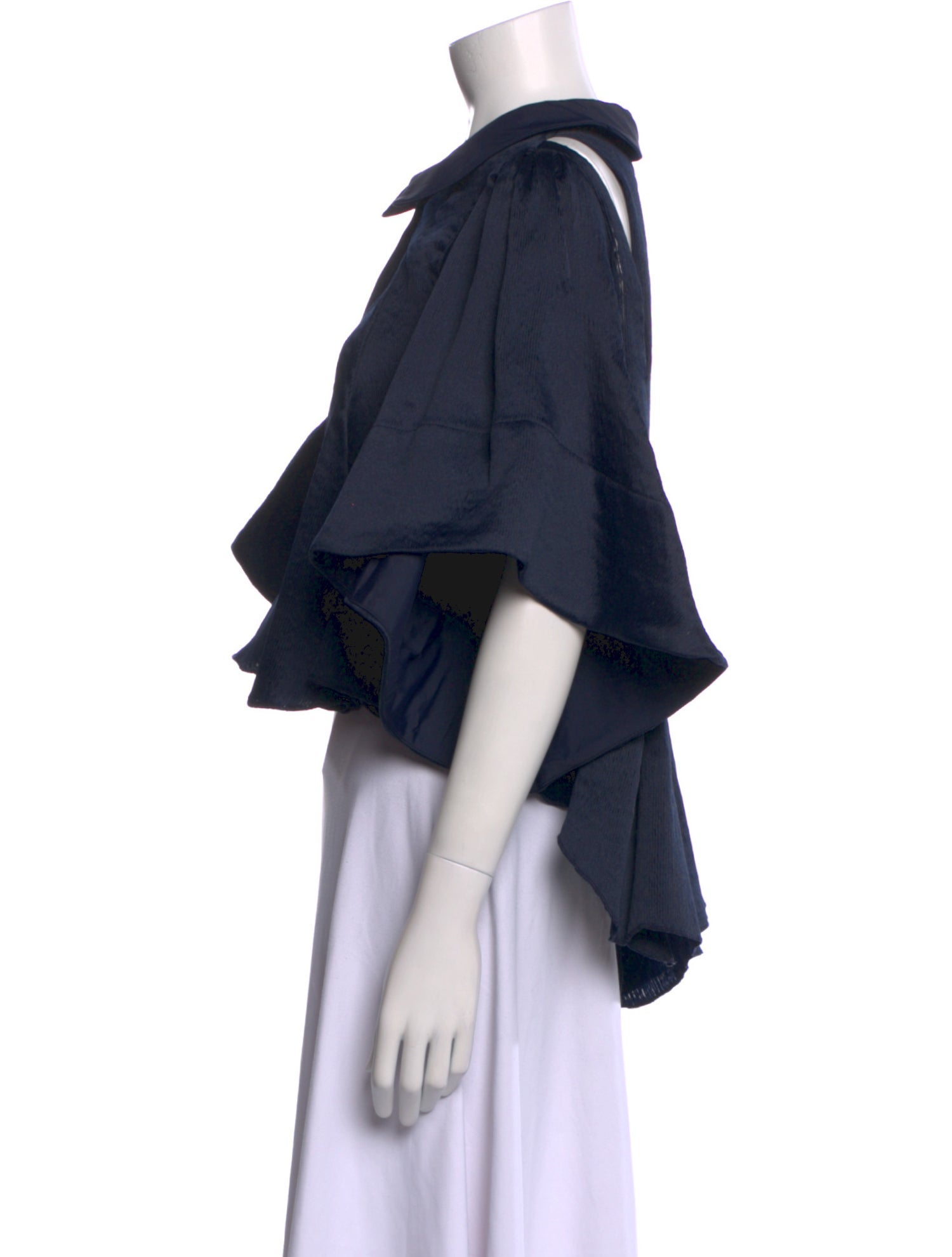 Katharine Kidd Three-Quarter Sleeve Crop Top