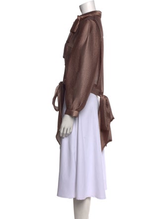 Katharine Kidd Silk Mock Neck Tunic