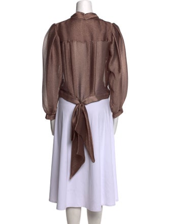 Katharine Kidd Silk Mock Neck Tunic